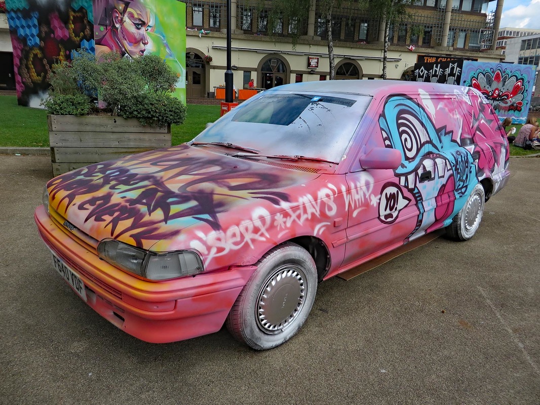 Painted car