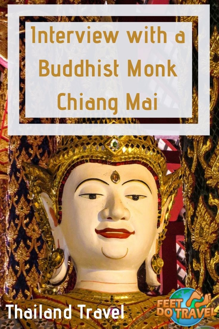 When in Chiang Mai, Thailand, Feet Do Travel had the chance to interview a Buddhist Monk. Monk Chat at Wat Suan Dock is an unusual and unique thing to do when in Chiang Mai. Let us show you how to join #monkchat in #chiangmai #thailand #temples #thingstodo #traveladvice #travelguide #traveltips #budgetravel