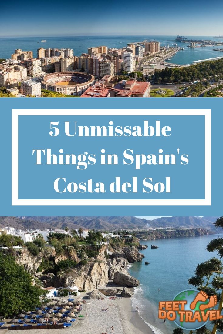 Planning a trip to Costa del Sol, Andalusia, Spain? Castillo de Gibralfaro Malaga, Nerja, Gibralter are just some of the 5 unmissable things to do in Costa Del Sol. | Feet Do Travel | #CostadelSol #Spain #SpainTravel #SouthernSpain #EuropeTravel #Europe #beachlovers #sunlovers #travel #travelblog #travelblogger #traveltips #travelling #travelguides #traveladvice 