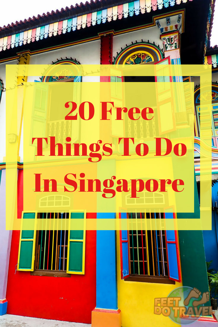 #Singapore is known for being an expensive City, but there are a lot of free things to do in Singapore! If you are travelling to Singapore on a budget, this travel guide is all you need! Feet Do Travel show you 20 best free things to do in Singapore. | Feet Do Travel | #likealocal #thingstodo #budgettravel #seasia #travel #sightseeing #travelguide #asia #littleindia #architecture #streetart #travelblog #travelblogger #traveltips #travelling #travelguides #traveladvice 