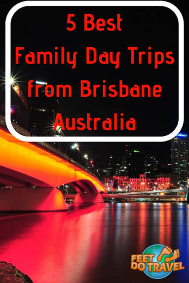 Brisbane is the capital of the Australian state Queensland, and it has many things to do for families and visitors. Often overlooked in favour of larger East Coast Cities such as Sydney or Melbourne, Feet Do Travel show you 5 best family day trips from Brisbane. #Brisbane #Australia #Queensland #oceana #thingstodo #bestguides #itinerary #travel #eastaustralia 