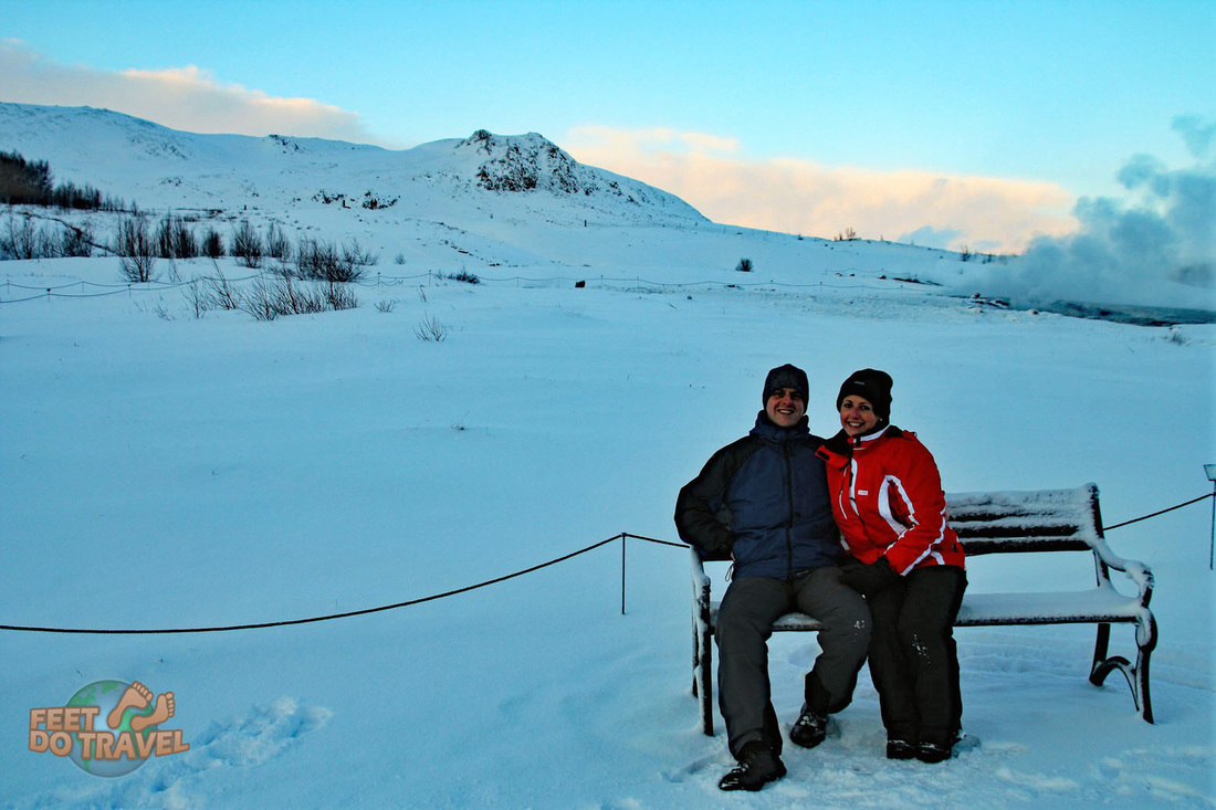 Simon and Angie at the Great Geysir