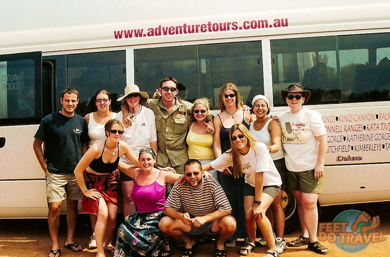 Adventure Tours bus Uluru The Red Heart of Australia