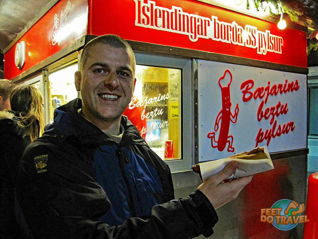 Bæjarins Beztu Pylsur hot dog stand - Reykjavik