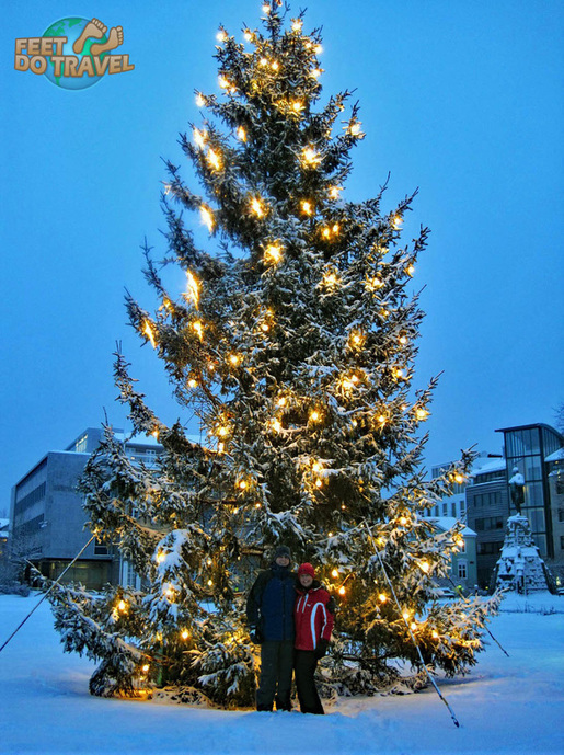 Simon and Angie at Christmas - Reykjavik