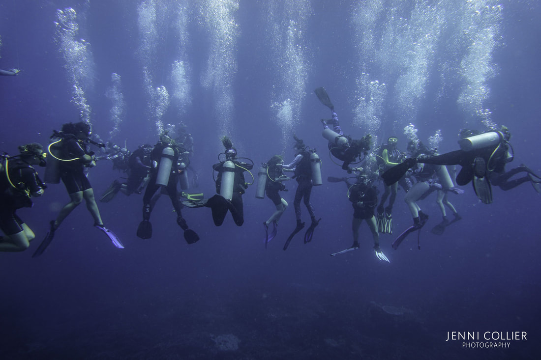 Girls That Scuba Guinness World Record Attempt with Feet Do Travel