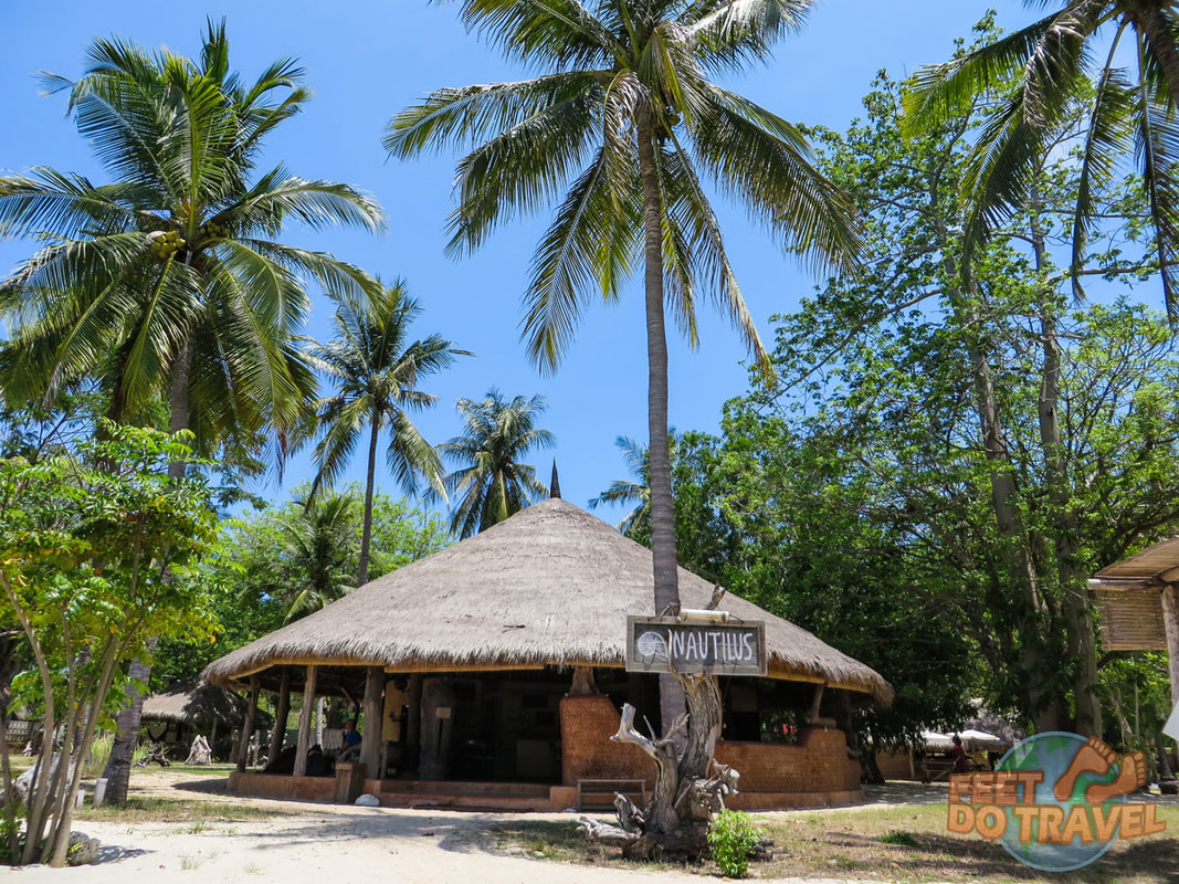 Gili Asahan, Indonesia, secret Gili Islands near Bali and Lombok. Robinson Crusoe tropical paradise island white sand beaches Feet Do Travel