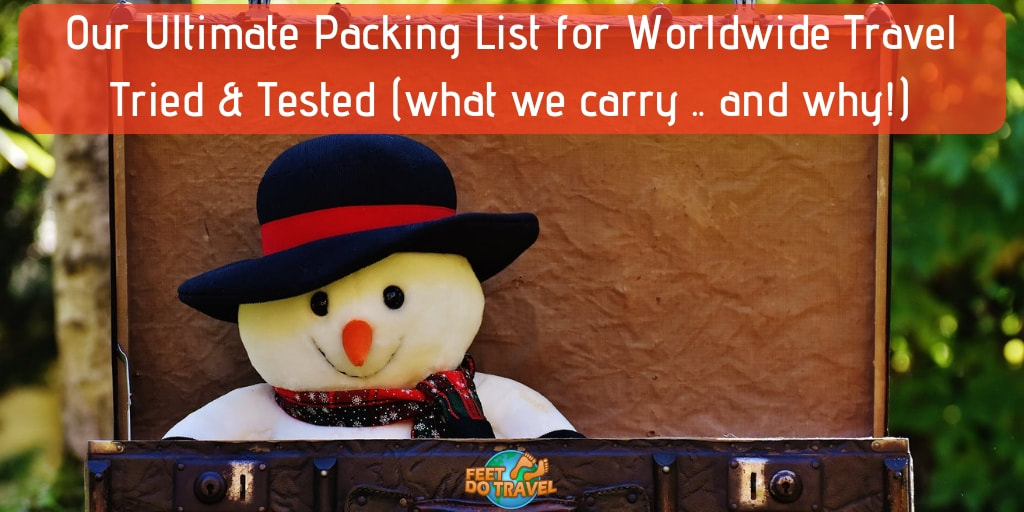 Ultimate Packing List for Worldwide International Travel, Backpacking Europe, Asia, Cruise Travel, everyday essentials, how to travel plastic free, toiletries, electronics, medication, first aid, anti theft protection, Feet Do Travel