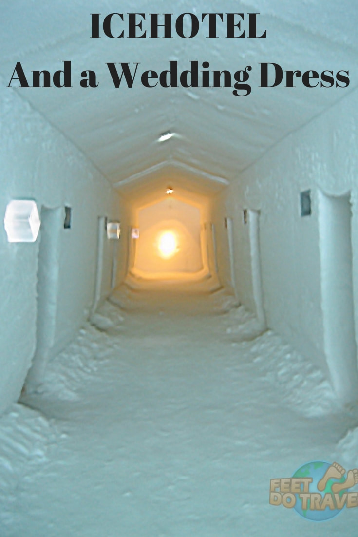 Is visiting the ICEHOTEL on your bucket list? The original ICEHOTEL in Jukkusjarvi, Sweden (Arctic Circle, Lapland) has an Absolut Ice Bar, Ice Suites and an Ice Church – which is where Feet Do Travel had their wedding day. #ICEHOTEL #sweden #arctic #lapland #icequeen #weddingideas #winter #travelblog #travelblogger #traveltips #traveladvice