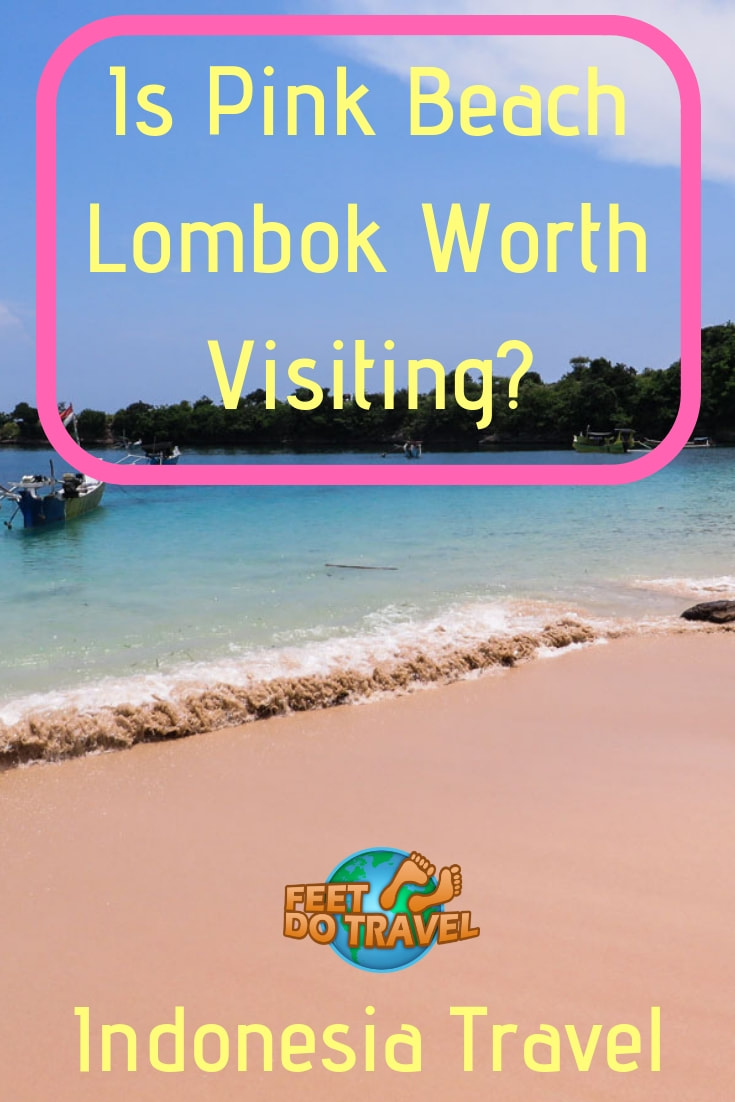There are two pink beaches in Indonesia, one is near Kuta in Lombok. But is Pink Beach really pink? How do you get to Pink Beach Lombok, and is Pink Beach worth visiting? Feet Do Travel reveal all. #pinkbeach #lombok #indonesia #travel #traveltips #traveldestinations #traveltoindonesia #Bali #beachesinseasia #balitravel #baliindonesia #baliguide #southeastasia #Indonesiatravel #WonderfulIndonesia #exploreindonesia #visitindonesia #travelguide #indonesiatravelguide #summertravel