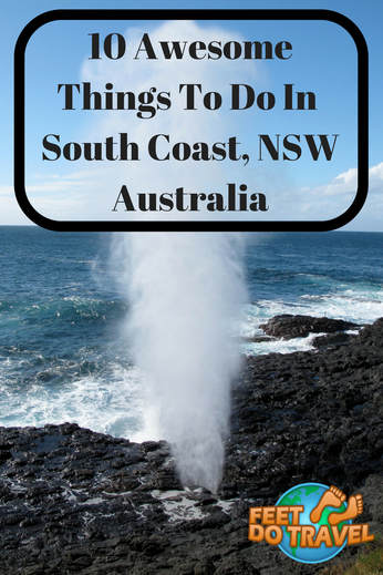 The South Coast of New South Wales Australia has much more to offer than Sydney and its iconic structures. From surfing to whale watching, it’s also a foodie’s heaven. Feet Do Travel show you 10 awesome things to do in South Coast, NSW. #australia #nsw #australiatrip #thingstodoinaustralia #travel #travelblog #travelblogger #traveltips #travelling #travelguides #traveladvice 
