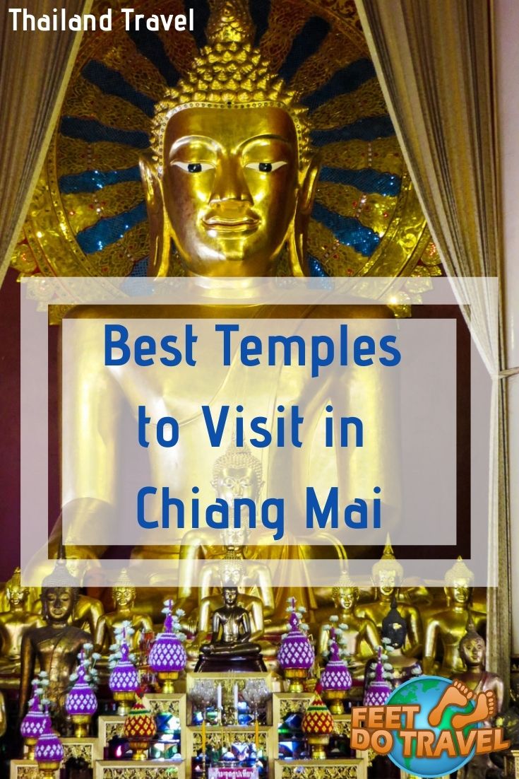 Chiang Mai is teeming with temples, but out of the 300, which ones are worth visiting? Feet Do Travel take you on a Temple Tour of Chiang Mai, and the best temples to visit in North Thailand. #ChiangMai #Thailand #temples #thingstodo #traveladvice #travelguide #traveltips #budgetravel