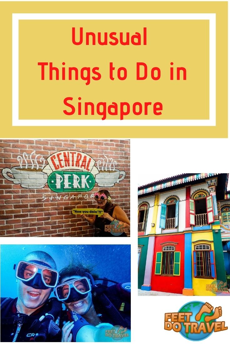 Looking for unusual, alternative or non-touristy things to do in Singapore? Want a unique experience? Unusual places to visit? Different places to eat? Feet Do Travel show you Singapore with a twist: unusual things to do in Singapore.#Singapore #likealocal #thingstodo #seasia #travel #sightseeing #travelguide #asia #architecture #streetart #travelblog #travelblogger #traveltips #travelling #travelguides #traveladvice 